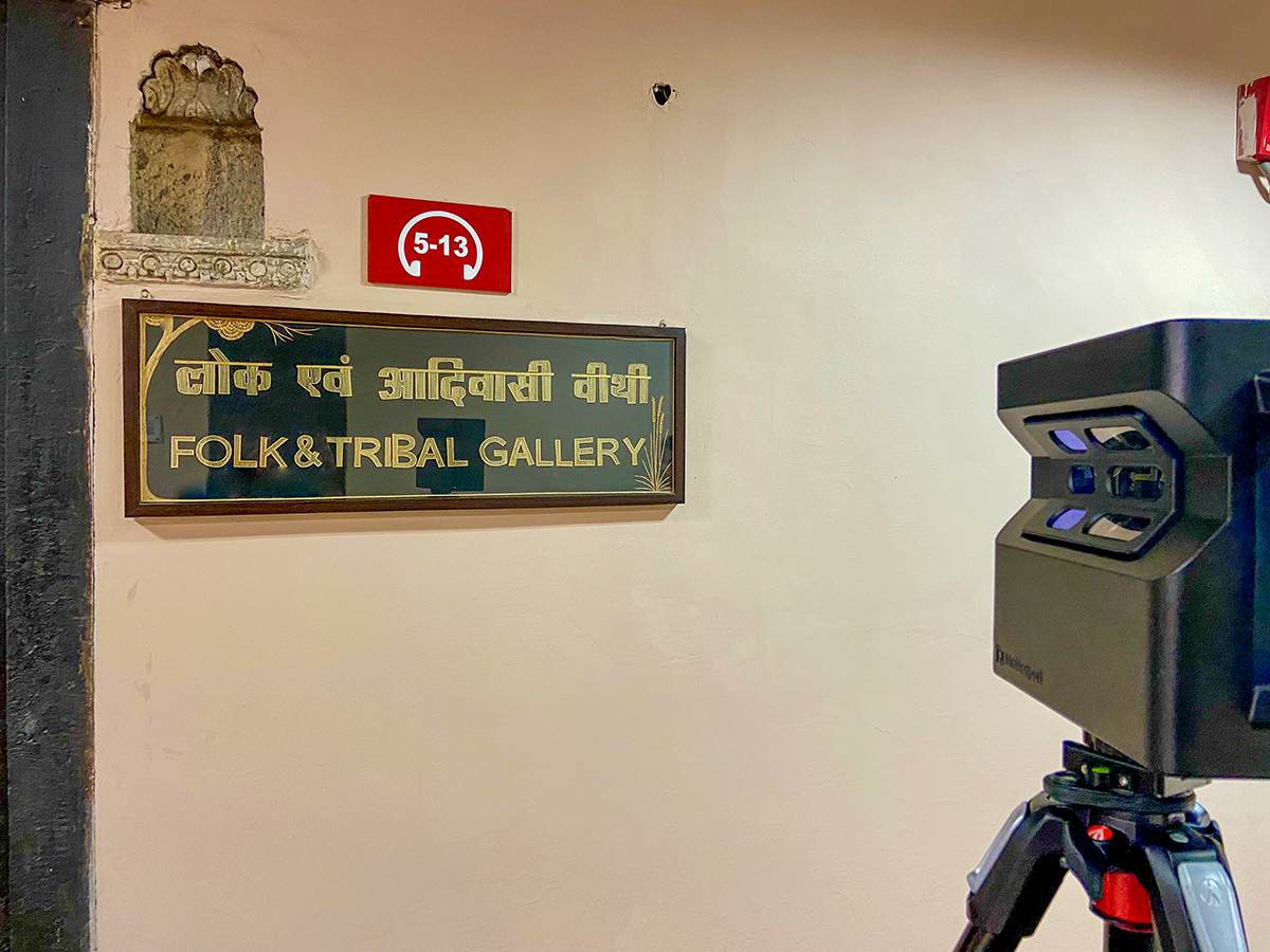 A gallery at the National Crafts Museum, New Delhi.