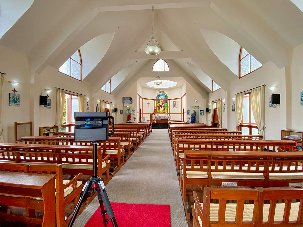 The chapel at Good Shepherd International School, Ooty.