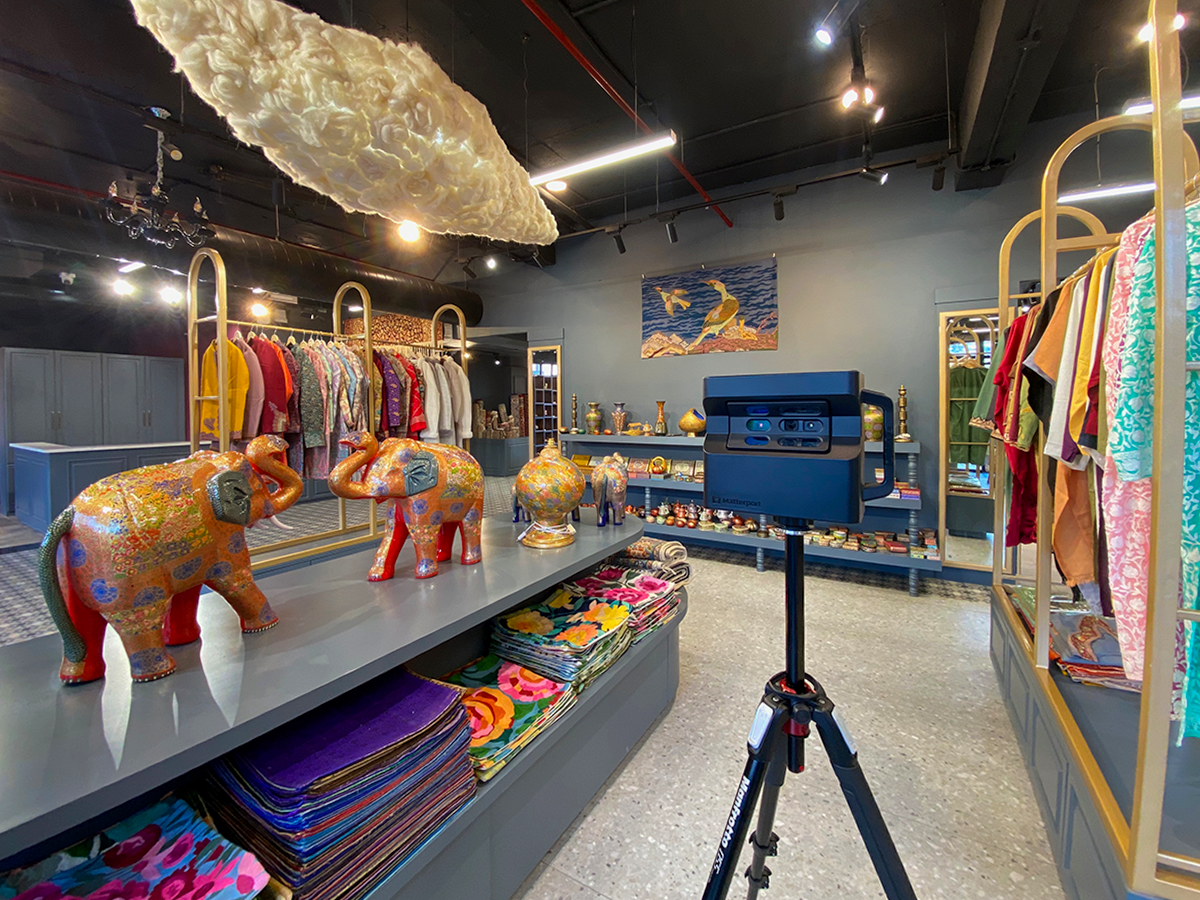 A retail showroom interior documented in Srinagar.