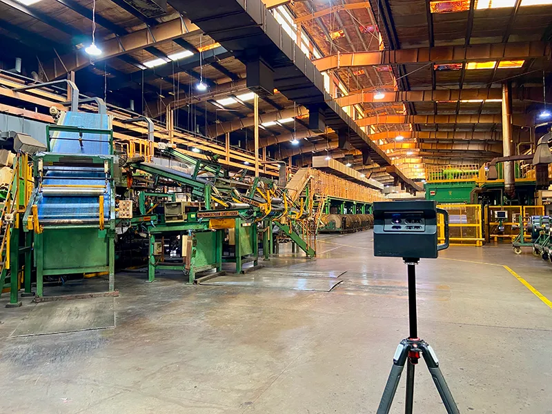 A Tyre Building Machine on the plant floor at JK Tyre, Gwalior.