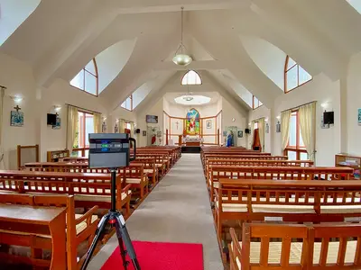 The chapel at Good Shepherd International School, Ooty.
